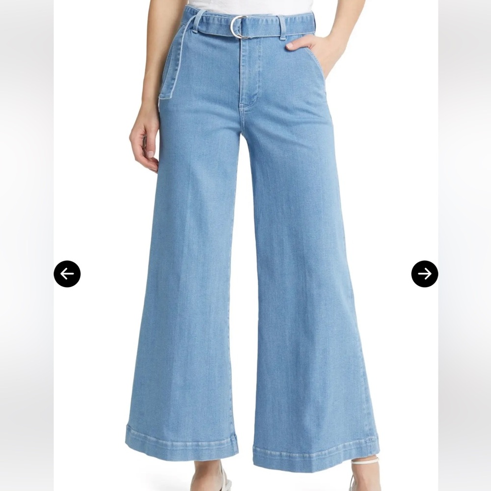 Le Palazzo Belted Jeans